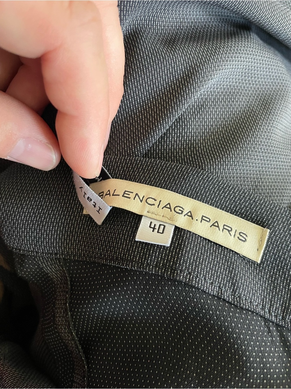 BALENCIAGA 2004 Gray Flare Skirt - Picture 6 of 8